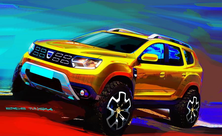 Эскиз Dacia Duster 2017 года  (WW) (фото 8 из 257)